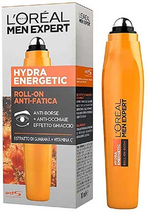 L'Oréal Paris Men Expert Hydra Energetic, Roll-On Occhi Anti-Fatica